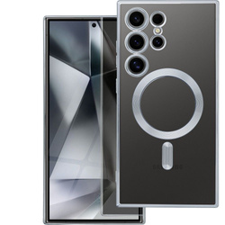 Futerał ELECTRO MAG COVER kompatybilny z MagSafe do SAMSUNG S25 srebrny