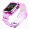 Silikonowa opaska pasek bransoleta bransoletka etui Strap Light Set do zegarka Apple Watch 42 mm - czerwony