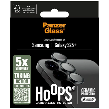 Keramikglas für den PanzerGlass Hoops Objektivschutz für Samsung Galaxy S25+