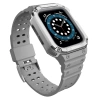 Protect Strap Band for Apple Watch 38/40/41mm Armored Case Strap - Gray, Silver