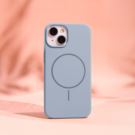 Nakładka Silicone Thin Mag do iPhone 14 6,1" jasnoniebieska