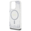 Etui Guess Resin Gradient Glitter MagSafe na iPhone 16 Pro - srebrne