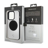 Original Case APPLE IPHONE 15 PRO Mercedes Hardcase Leather&Alu MagSafe (MEHMP15L23ACMS) silver