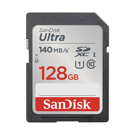 SanDisk Ultra SDXC - Karta pamięci 128 GB Class 10 UHS-I 140 MB/s