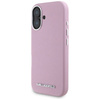 Oryginalne Etui IPHONE 16 Karl Lagerfeld Saffiano Full Wrapped Elongated Metal Logo MagSafe różowe