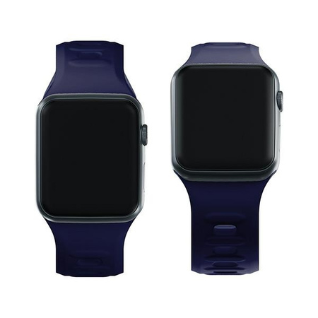 3MK Silicone Watch Strap granatowy/ocean blue dla Apple Watch 42/44/45/49mm