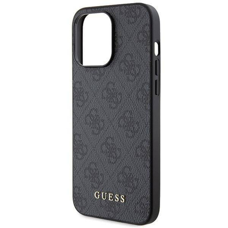 Guess 4G Metal Gold Logo case for iPhone 15 Pro - gray