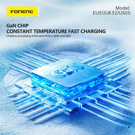 Foneng Ładowarka sieciowa EU51 GaN - Typ C - PD 25W czarna