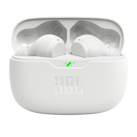 Słuchawki JBL Wave Beam bezprzewodowe dokanałowe Bluetooth 5.2 IP54 IPX2 - białe