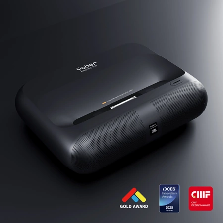 Projektor multimedialny Yaber K300s laserowy RGB FullHD 1080p z głośnikami JBL - czarny