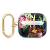 Case APPLE AIRPODS 3 Guess AirPods Flower Strap Collection (GUA3HHFLB) blue