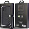 Audi Genuine Leather iPhone 14 6.1" czarny/black hardcase AU-TPUPCIP14-Q8/D1-BK