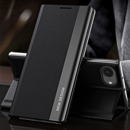 Sleep Case Pro for iPhone 16e with Flip and Stand - Black