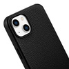 iCarer Case Leather genuine leather case for iPhone 14 schwarz (WMI14220709-BK) (MagSafe compatible)