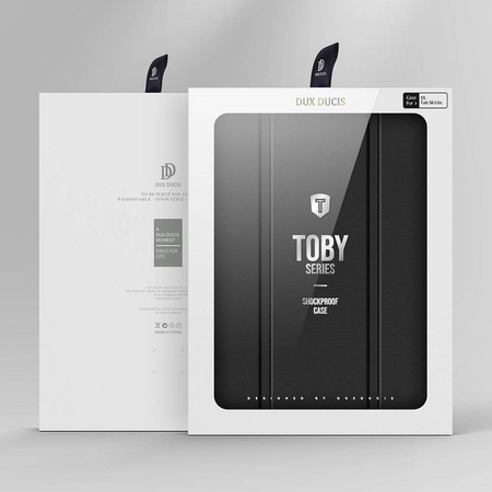 Dux Ducis Toby armored tough Smart Cover for Samsung Galaxy Tab S6 Lite with a holder for stylus pen black