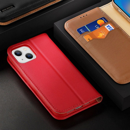 Etui portfel z blokadą RFID do iPhone 15 Plus Dux Ducis Hivo - czarne