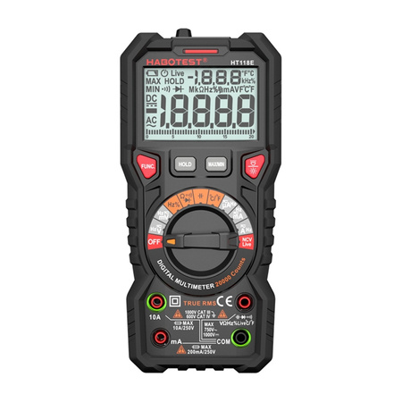 Habotest HT118E Universal Digital Multimeter True RMS NCV