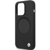 Original Handyhülle IPHONE 14 PRO BMW Signature Liquid Silicone MagSafe (BMHMP14LSILBK2) schwarz