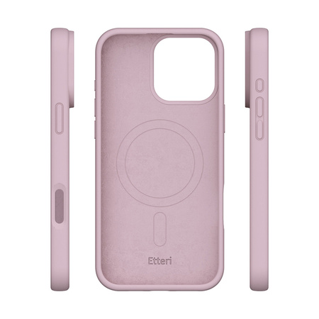 Nakładka Etteri Silicone Mag case do iPhone 17 Pro Max jasnoróżowa