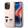Karl Lagerfeld Liquid Silicone Karl & Choupette MagSafe - Etui iPhone 14 Pro (różowy)