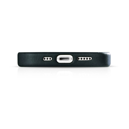 iCarer Oil Wax Premium Leather Case iPhone 14 Magnetic Leather Case with MagSafe dark blue (WMI14220701-BU)