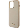 Guess Glitter Glossy Script case for iPhone 15 Pro Max - gold