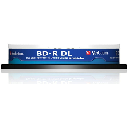Płyty Blue-ray Verbatim 50GB 6X BD-R DL   10szt szary 43746