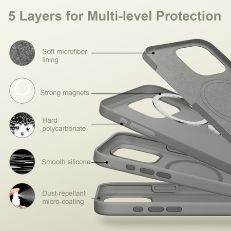 TECH-PROTECT SILICONE MAGSAFE IPHONE 16 PRO MATTE CLAY