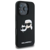 Karl Lagerfeld KLHMP16LSKCHPPLK iPhone 16 Pro czarny/black HC MagSafe Sil Double Heads Print