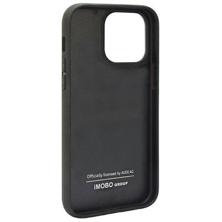 Audi Carbon Fiber Stripe iPhone 14 Pro 6,1" schwarz/schwarz Hardcase AUS-TPUPCIP14P-R8/D1-BK