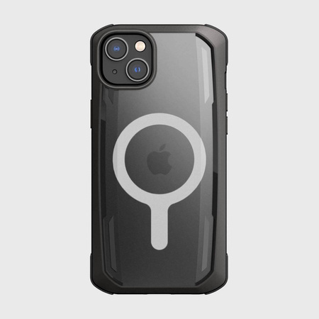 Raptic X-Doria Secure Case für iPhone 14 Plus mit gepanzerter MagSafe-Hülle schwarz