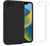 Etui do iPhone 16e czarne + Szkło na ekran + Szkło na aparat