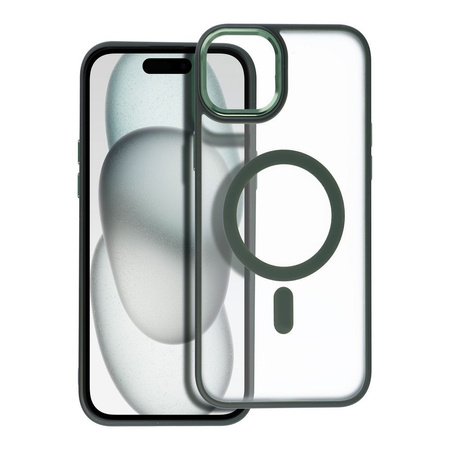 Futerał Matte Mag Cover kompatybilny z MagSafe do IPHONE 15 PLUS zielony