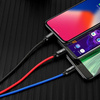 Baseus 3in1 Cable USB-C / Lightning / Micro 3,5A 0,3m (Black)