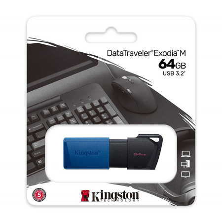 Kingston pendrive DataTraveler Exodia M DTXM 64GB niebieski
