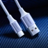 Ugreen US288 60130 USB-A / USB-C QC 3.0 3A 0.5m cable - white