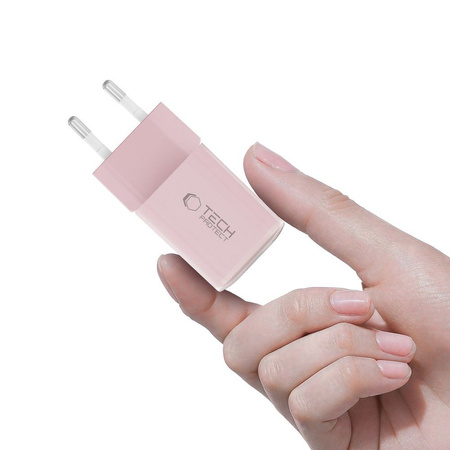 TECH-PROTECT NCM33W 2-PORT NETWORK CHARGER PD33W/QC3.0 BABY PINK