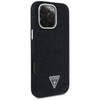 Original Handyhülle IPHONE 16 PRO MAX Guess Denim Triangle Logo MagSafe schwarz