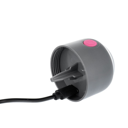 Dozownik worków na psie odchody z karabińczykiem i latarką LLFG24033 pink