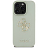 Case IPHONE 16 PRO Guess Grained Big 4G Logo Small Classic Logo green