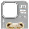 Nimmy etui iPhone 15 Pro Max 6.7"         szary/gray Cool&Cute 2.0 Bear