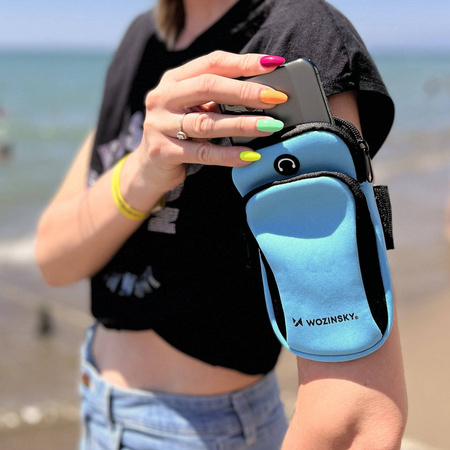 Wozinsky Running Phone Armband blau (WABBL1)