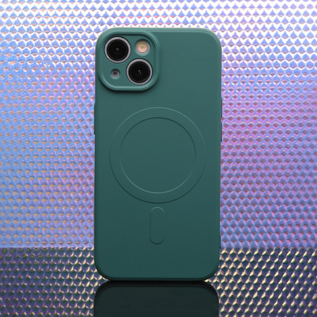 Nakładka Simple Color Mag do iPhone12 Pro 6,1" ciemnozielona