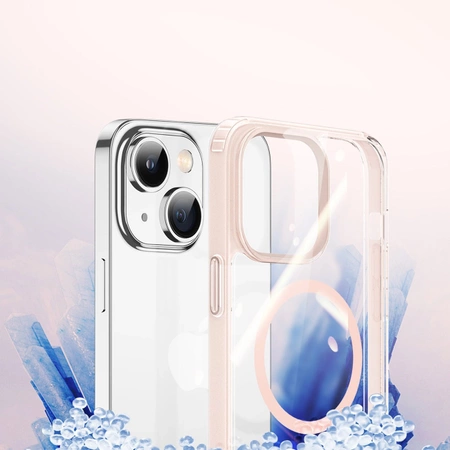 Dux Ducis Clin2 case for iPhone 14 Plus magnetic MagSafe cover pink