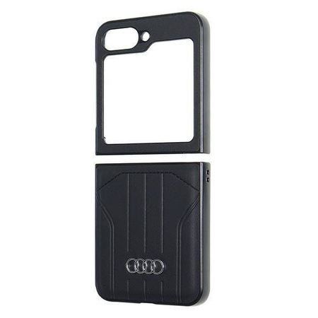 Original Handyhülle SAMSUNG GALAXY Z FLIP 6 Audi Synthetic Leather (AU-TPUPCFlip6-Q5/D1-BK) schwarz