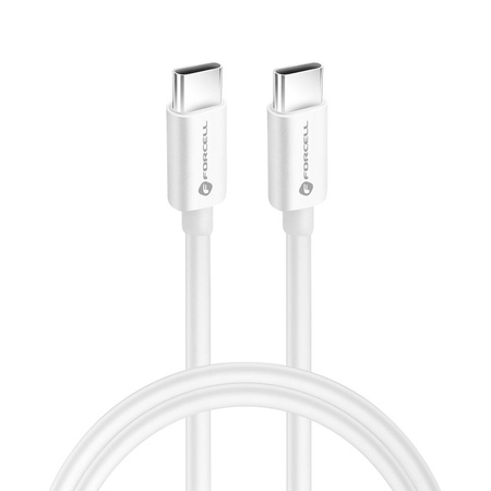 FORCELL kabel Typ C do Typ C QC4.0 5A/20V PD 100W C339 1m biały