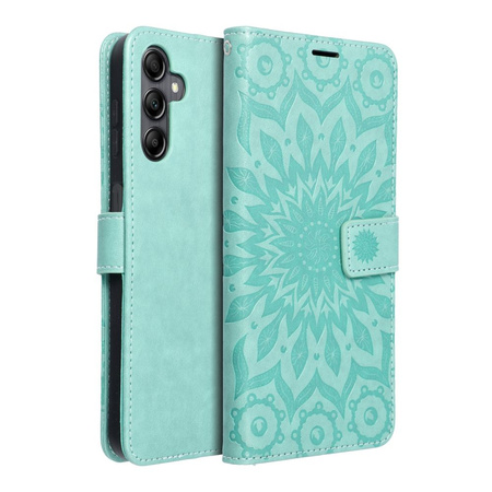 Kabura MEZZO Book do SAMSUNG A14 4G / A14 5G  mandala zielony