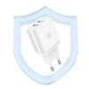 USAMS Ład. siec. 2xUSB-A + kabel Micro/USB-A Fast Charging biały/white series HC HCXLTZ02