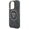 GUESS futerał do IPHONE 16 Pro kompatybilny z MagSafe GUHMP16LHG4PRTGK (IML Metal Glitter 4G Circle Triangle) czarny