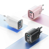 USAMS Ład. siec. CC229 30W GaN USB-C/USB-A Fast Charging XC Series biały/white CC229TC02